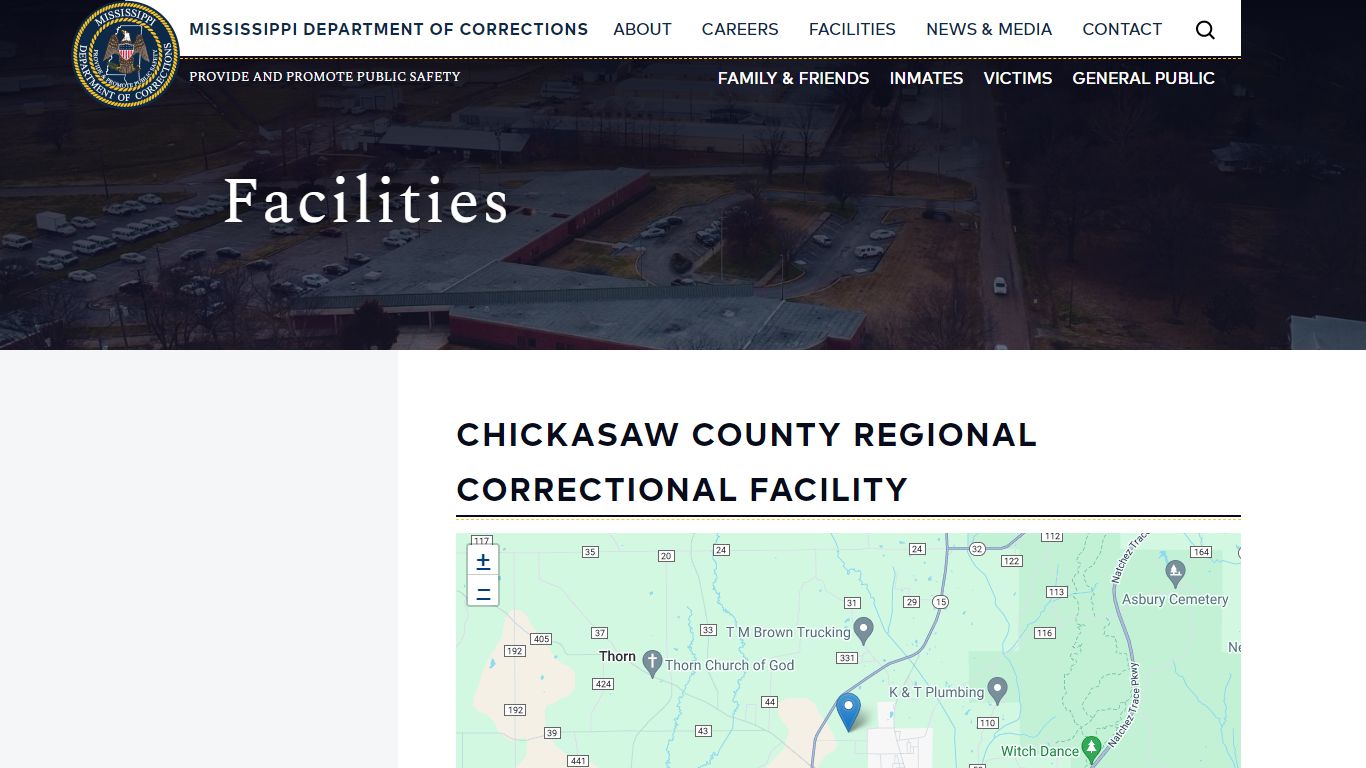 Chickasaw County Regional Correctional Facility | Mississippi ...